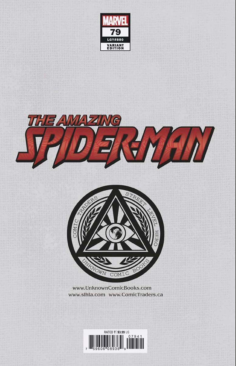 Amazing Spider-Man #79 Unknown Comics Gabriele Dell'Otto Exclusive Virgin Var (11/10/2021) (11/24/2021)