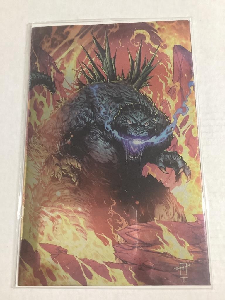 GODZILLA IN HELL #1 JONATHAN URIBE 2025 NYCC VIRGIN FOIL LTD 500