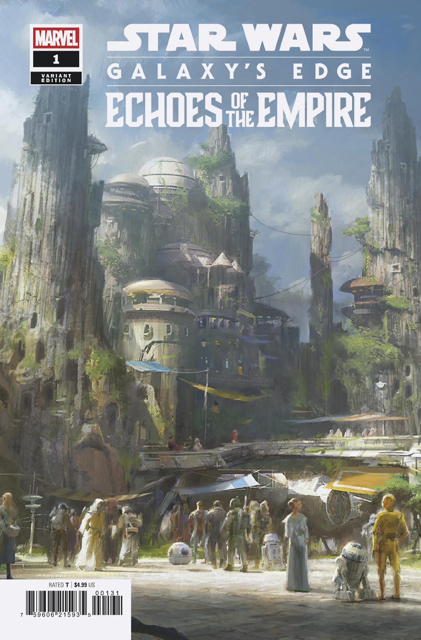 STAR WARS: GALAXY'S EDGE - ECHOES OF THE EMPIRE #1 ERIK TIEMENS CONCEPT ART VARIANT