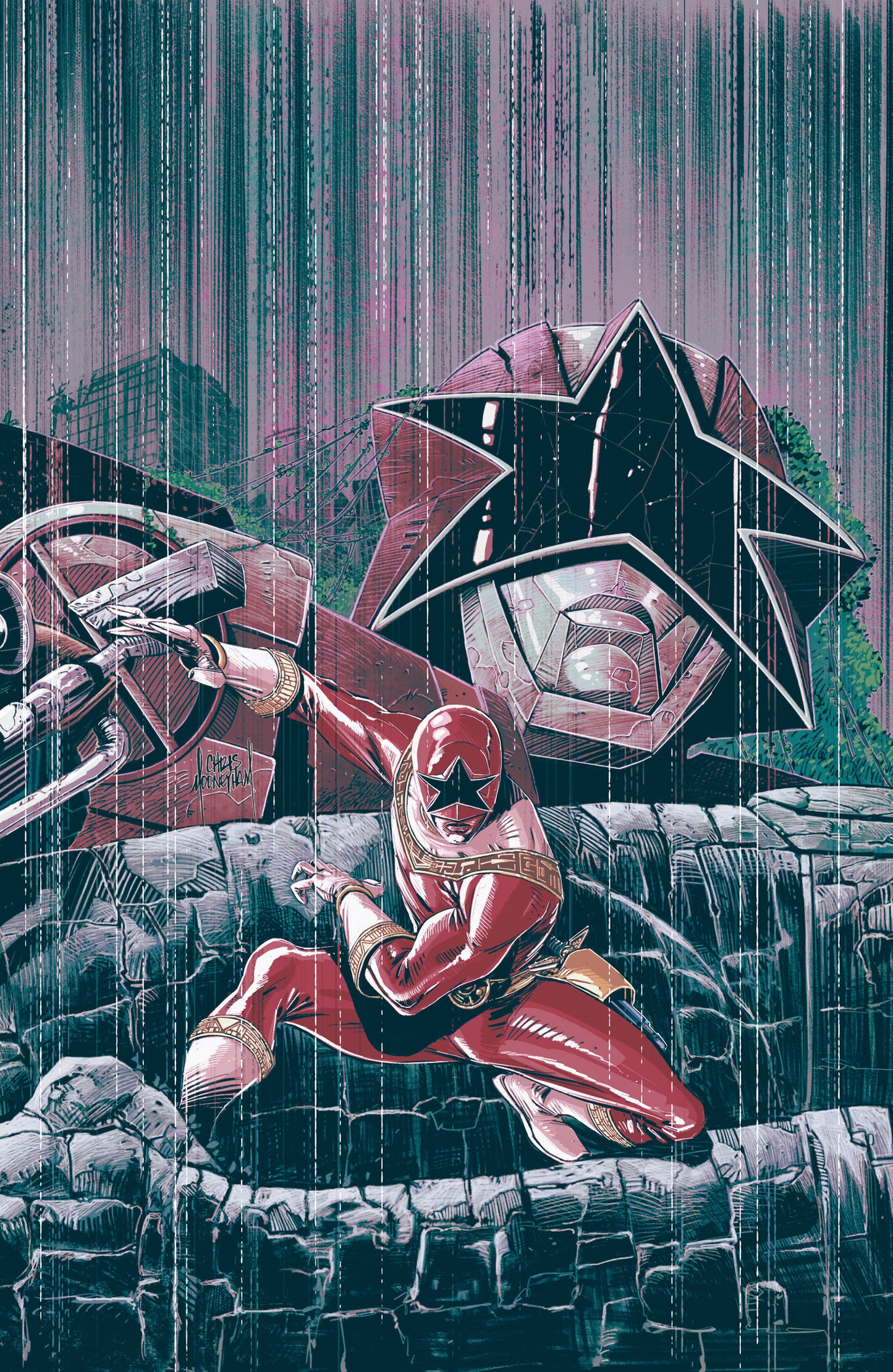Power Rangers Green #3 A Main (Dressed, Harris)