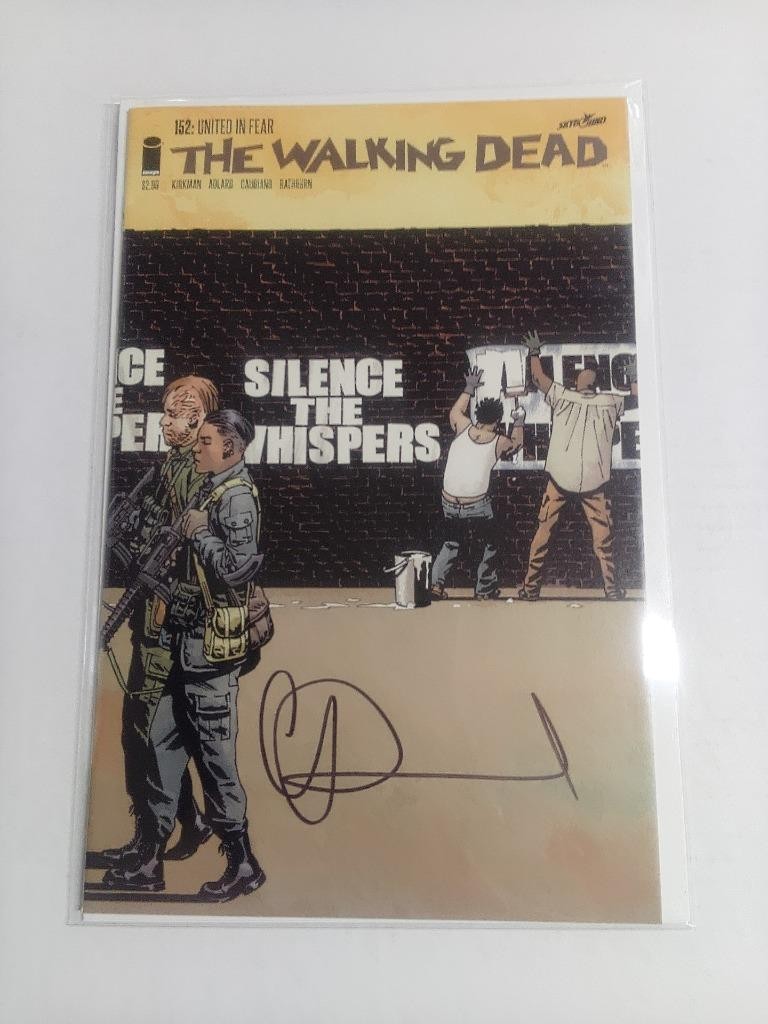 WALKING DEAD #152 UNITED IN FEAR CHARLIE ADLARD SIGNED W/COA