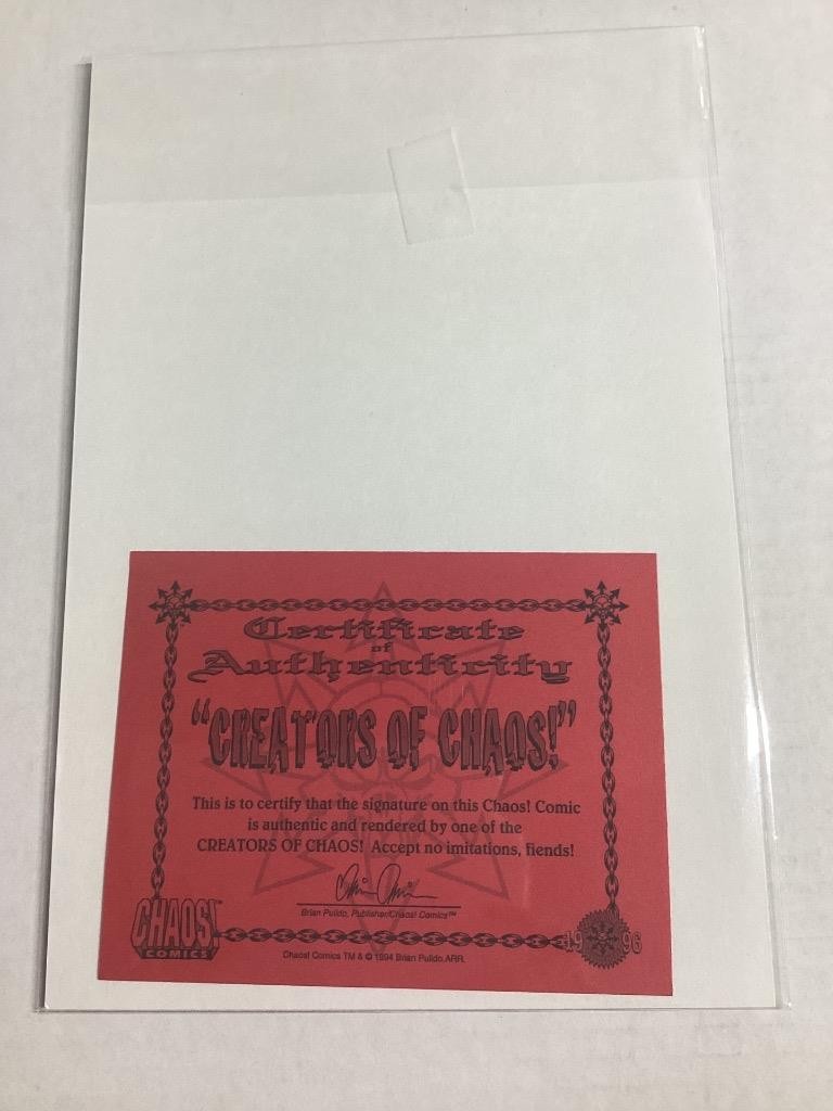 CHASTITY:THEATRE OF PAIN #3 (1997) TRIPLE SIGNED W/COA *SEE DESCRIPTION*