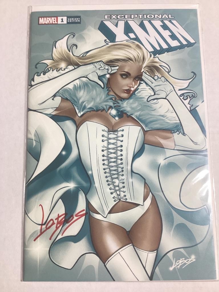 EXCEPTIONAL X-MEN #1 LOBOS SIGNED W/COA