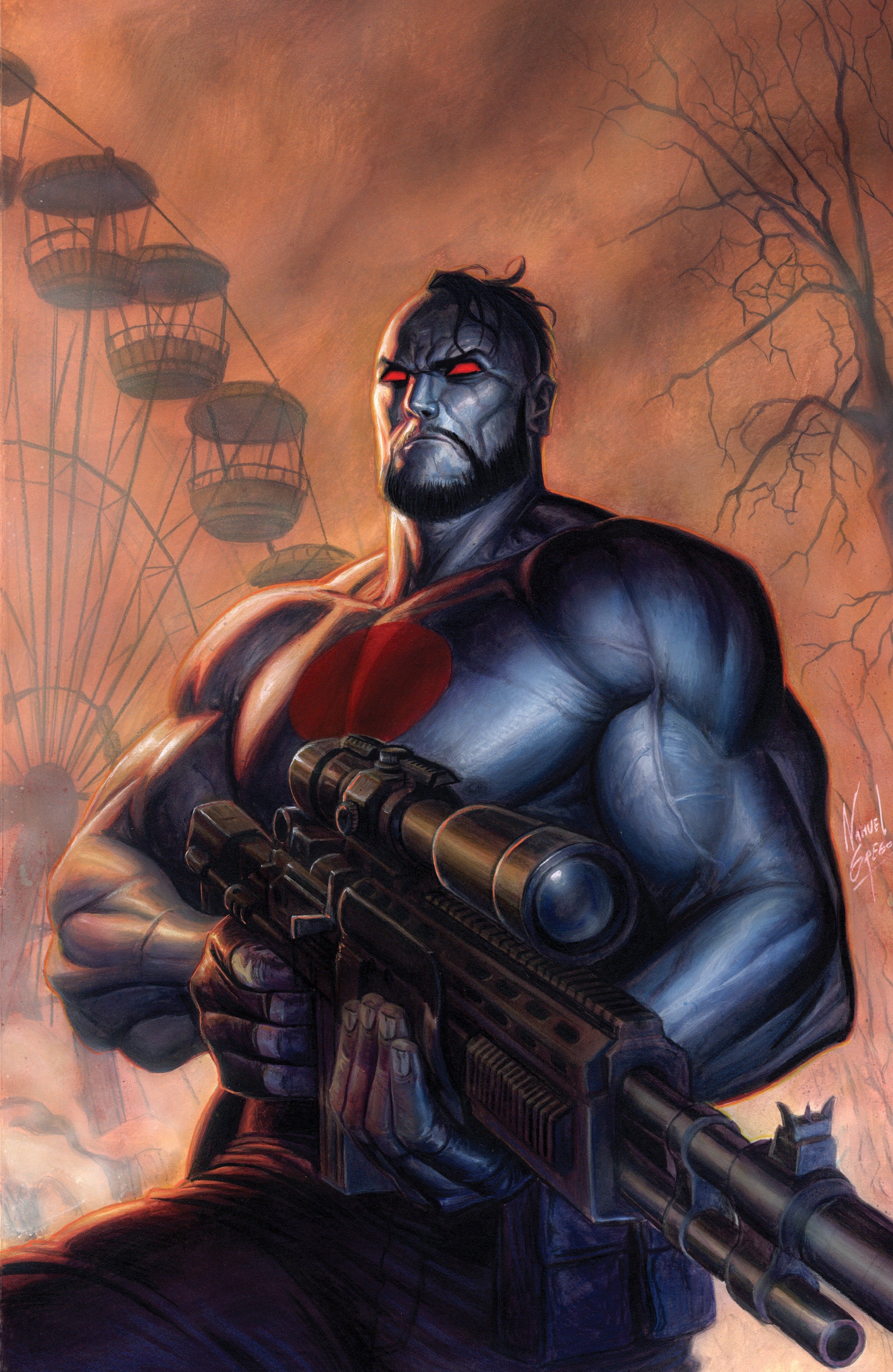 Valiant Beyond: Bloodshot #5--Man Made Hell #2?ariant C (Grego Full Art)