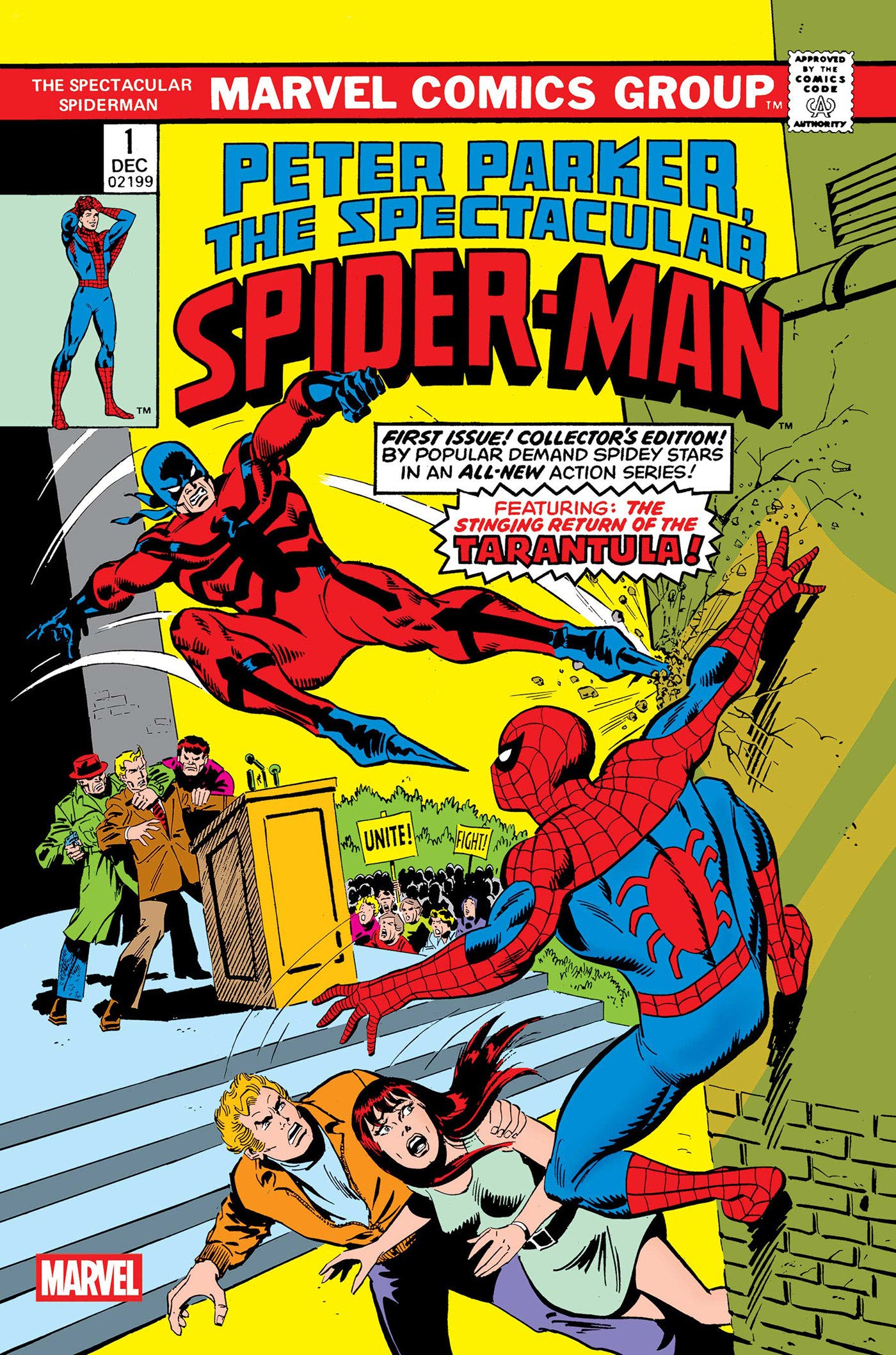 PETER PARKER, SPECTACULAR SPIDER-MAN #1 FACSIMILE EDITION POSTER
