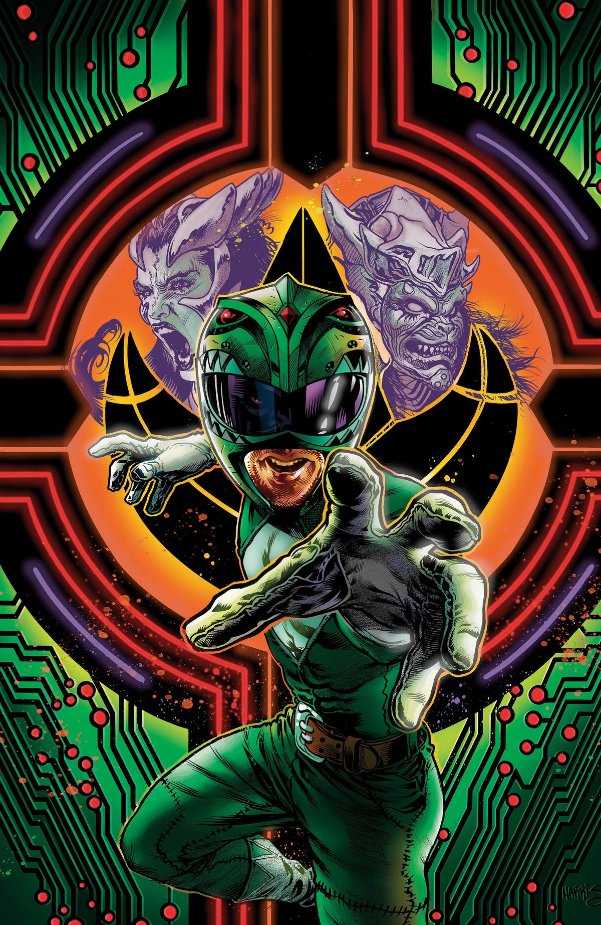 Power Rangers Green #3 B Variant (Dressed, Vargas)